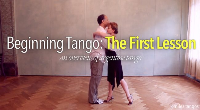 Beginning Tango – The First Lesson